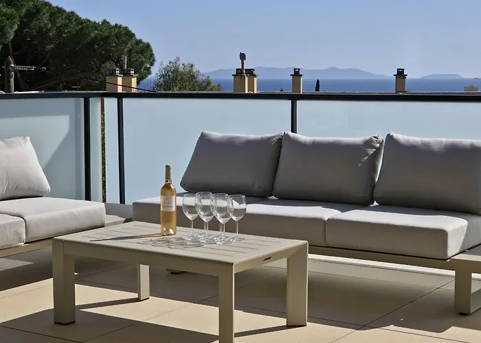 Le Duplex Charme Des Amandiers - Air Conditioning - Sea View 아파트